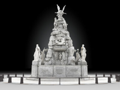 Fountain of the Four Continents lowpoly – 3D model