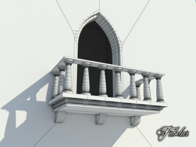 Balcony 01 free – 3D model