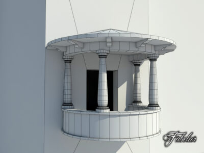 Balcony 02 free – 3D model