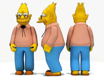 Abraham Simpson – 3D model