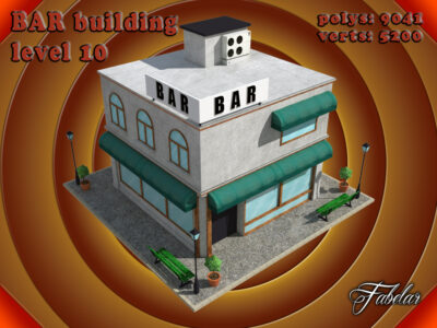 Bar level 10 – 3D model