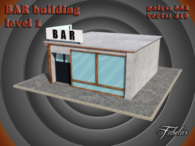 Bar level 1 – 3D model