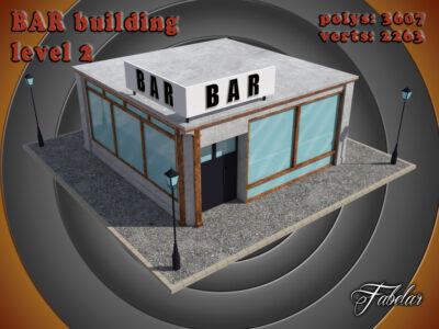 Bar level 2 – 3D model