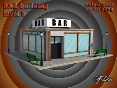 Bar level 3 – 3D model