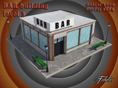 Bar level 3 – 3D model