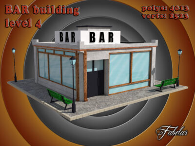 Bar level 4 – 3D model