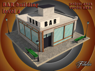 Bar level 4 – 3D model
