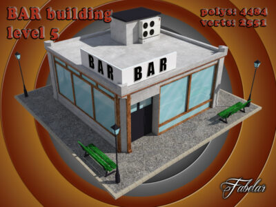 Bar level 5 – 3D model