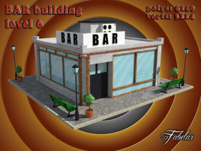 Bar level 6 – 3D model