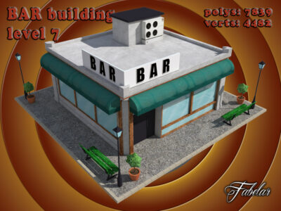Bar level 7 – 3D model