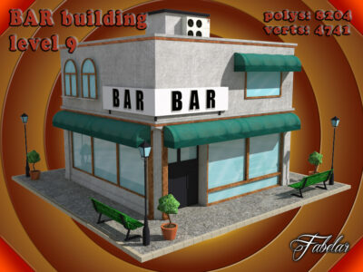 Bar level 9 – 3D model