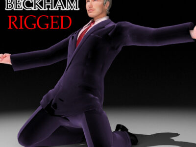 David Beckham rigged – 3D model