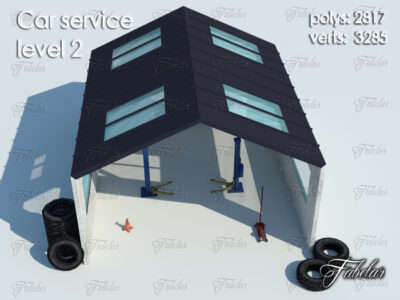 Car service level 2 – 3D model