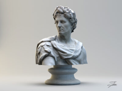 Caius Julius Caesar bust – 3D model