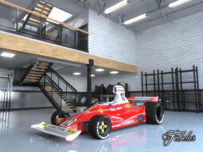 Ferrari 312T garage – 3D model