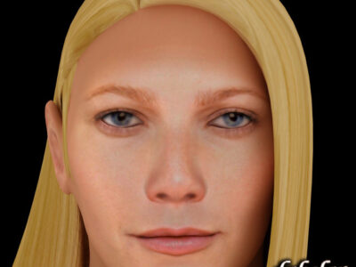 Gwyneth Paltrow hair – 3D model