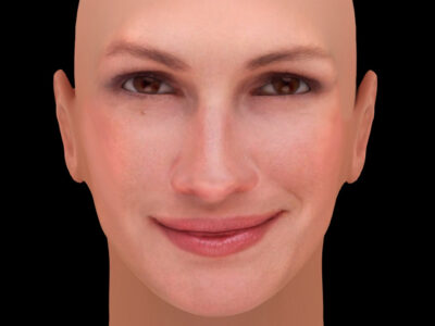 Julia Roberts head – 3D model