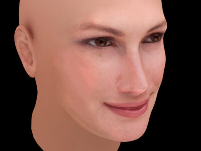 Julia Roberts head – 3D model