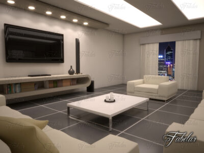 Living room 10 – 3D model