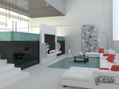 Living room 05 – 3D model