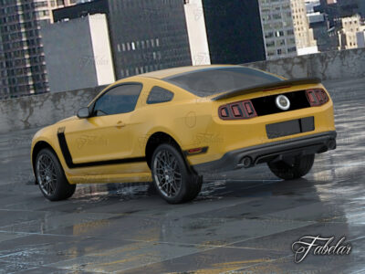 Ford mustang Boss 2013 and roof – 3D model