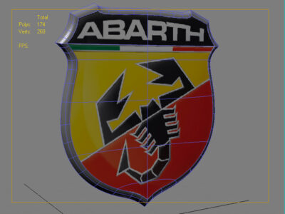 Abarth emblem Free – 3D model