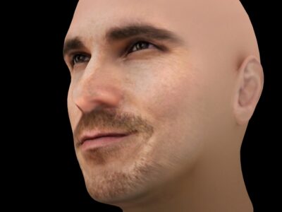 Christian Bale head- 3D model