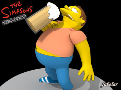 Barney Gumble rigged – 3D model