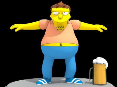 Barney Gumble – 3D model