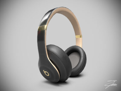 Beat headphones lowpoly – 3D model