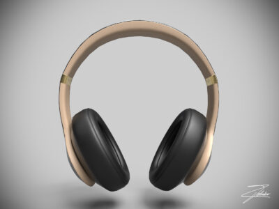 Beat headphones lowpoly – 3D model