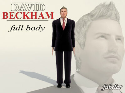 David Beckham full body – 3D model