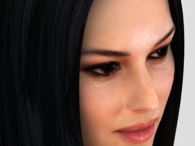 Monica Bellucci hair – 3D model