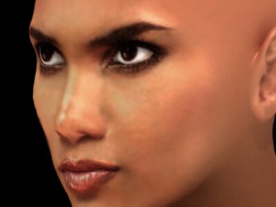 Halle Berry head – 3D model