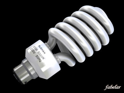 Energy saving light bulb 2 – 3D model