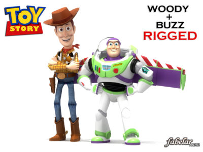 Buzz and Woody Rigged – 3D model