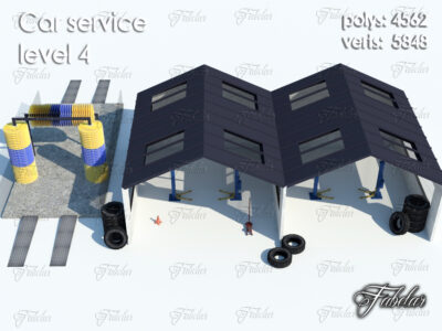 Car service level 4 – 3D model