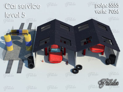 Car service level 5 – 3D model