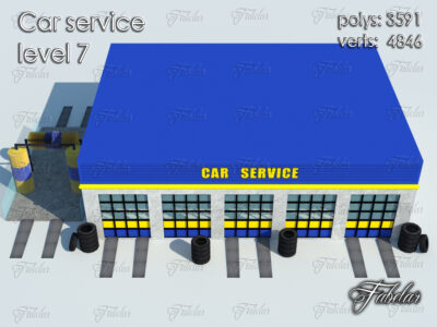 Car service level 7 – 3D model