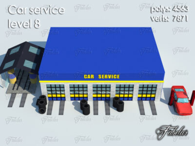 Car service level 8 – 3D model