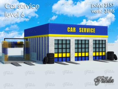 Car service level 6 – 3D model
