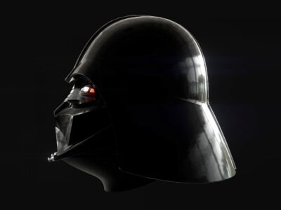 Darth Vader helmet lowpoly – 3D model