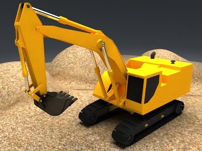 Excavator – 3D model