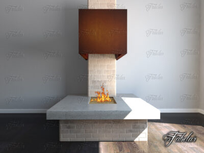 Fireplace 02 – 3D model