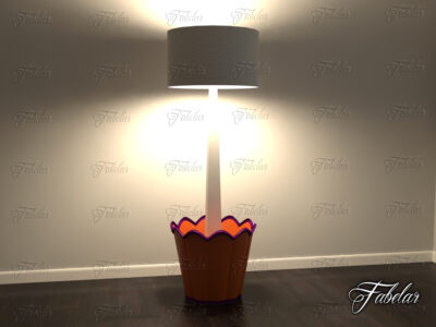 Floor lamp 04 – 3D model