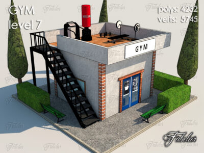 GYM level 7 – 3D model