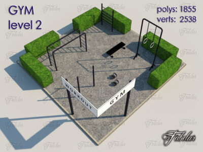 GYM level 2 – 3D model