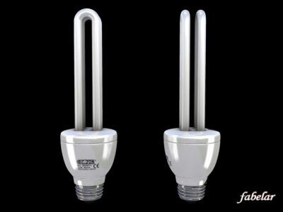 Energy saving light bulb – 3D model