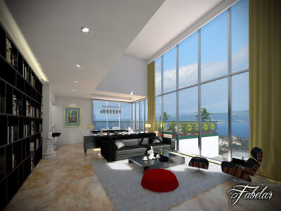Living room 02 – 3D model