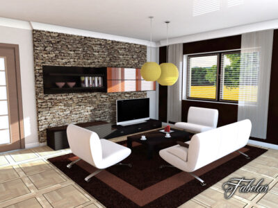 Living room 04 – 3D model
